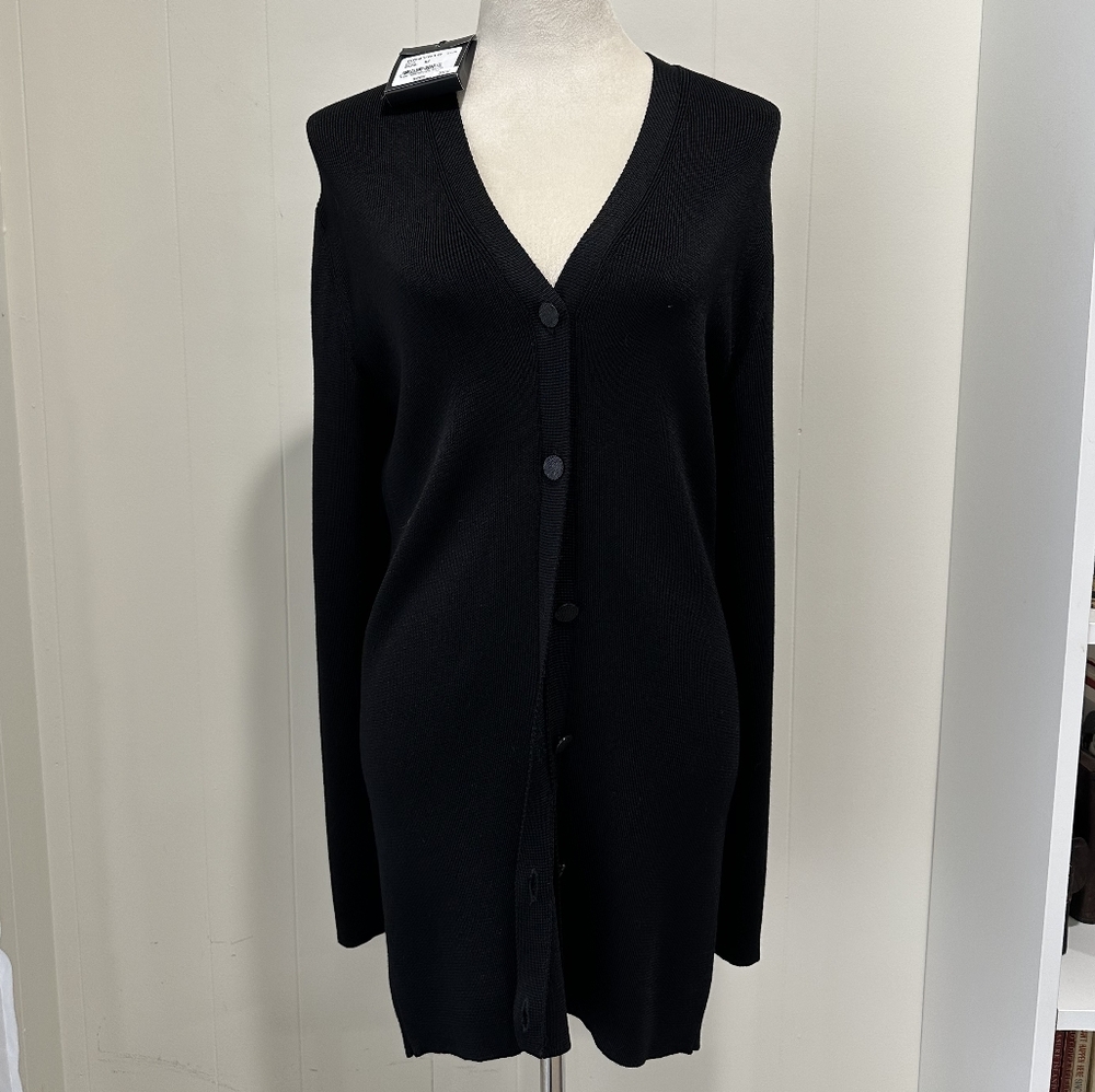 St. John Black Cardigan Sweater